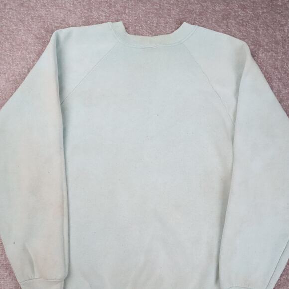 VTG 90s Alaska USA Bears Nature Medium Blue Long Sleeve Pullover Sweatshirt - Picture 13 of 13